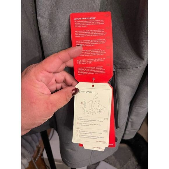 Plus size xxl nwt tnf windfall soft shell jacket grey asphalt - Picture 8 of 12